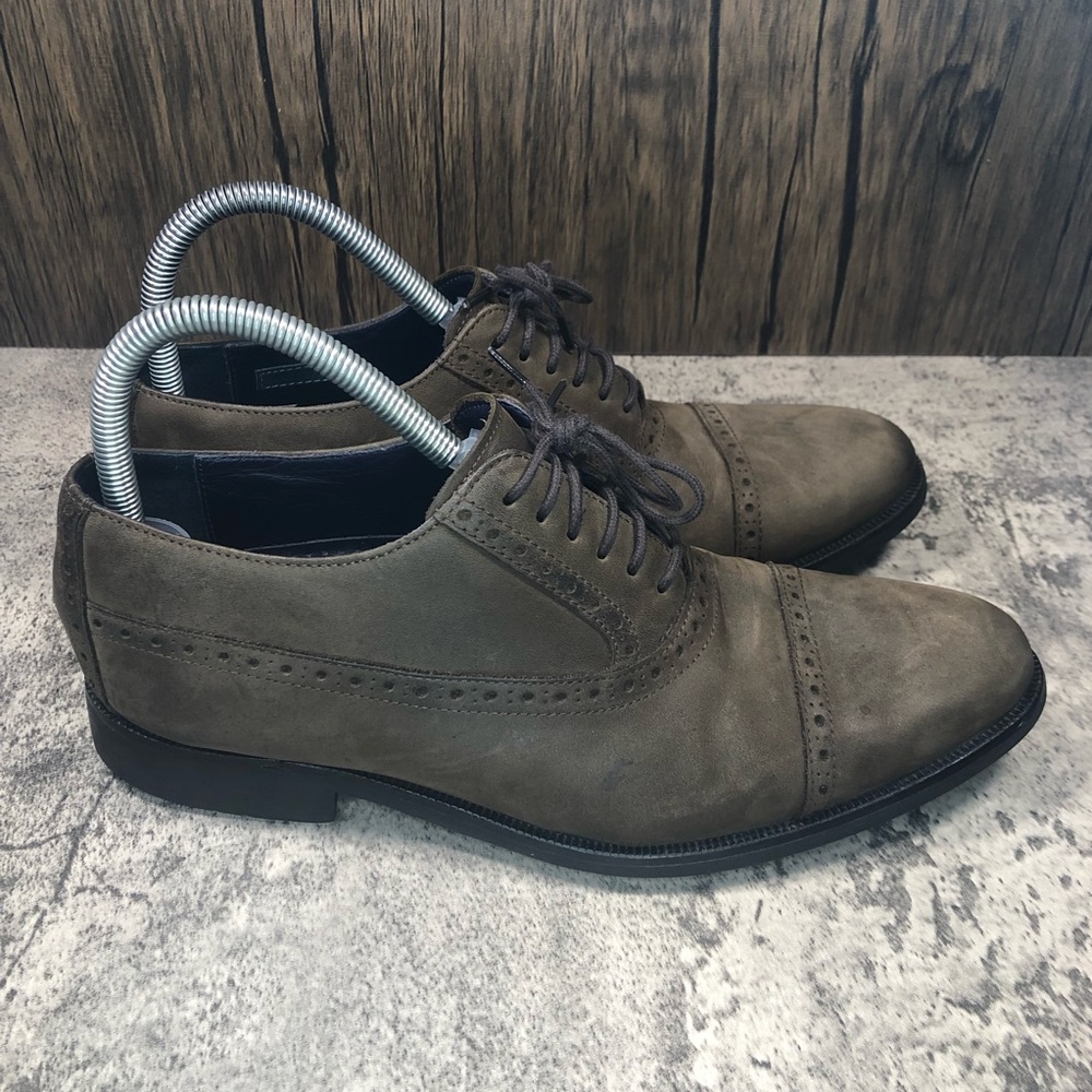 Cole Haan Mens Nike Air Brown Leather Oxfords Size 8.5